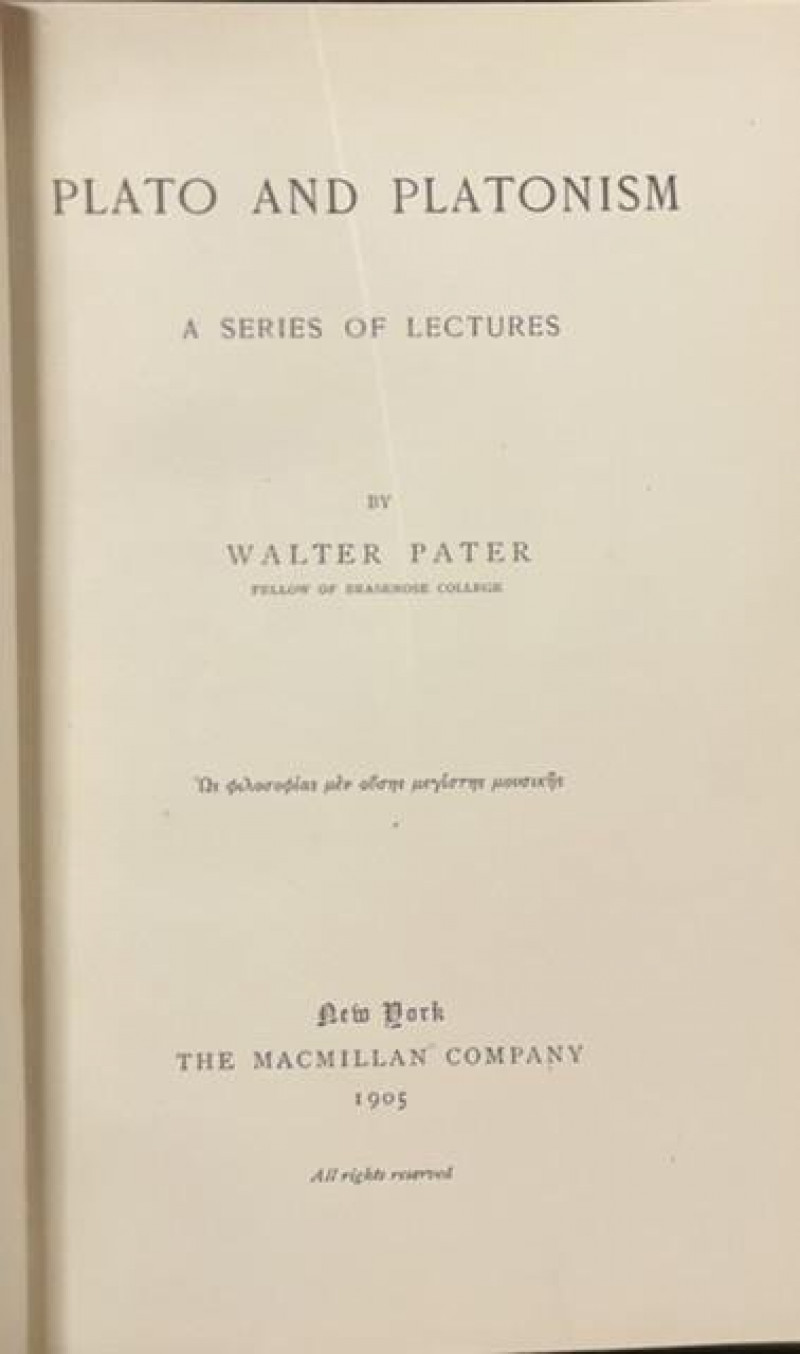 BINDINGS by MEYER. Walter PATER [8 works] 1905-8