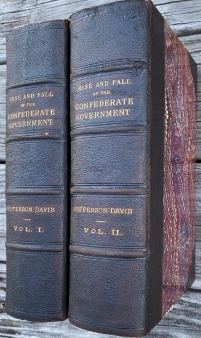 Jefferson DAVIS Confederate Government 2vol 1881 inscr