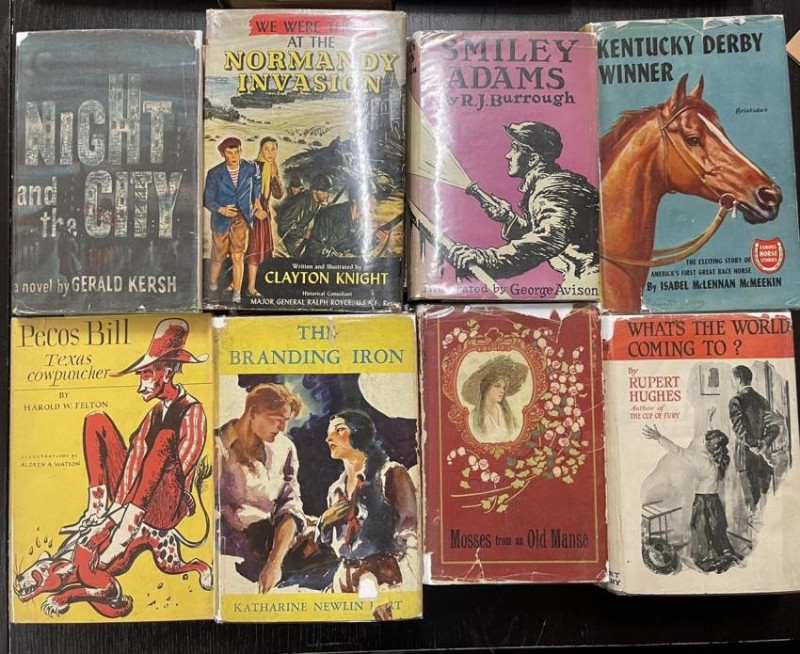 20 Vintage Hard Covers with dust jackets