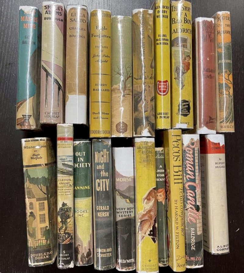 20 Vintage Hard Covers with dust jackets