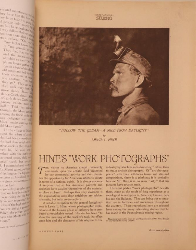 13 periodicals featur. L.W. HINE photographs [1919-37]