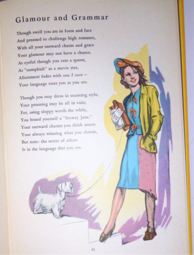 J & A WALSH Language Etiquette, inscr 1st Ed 1949