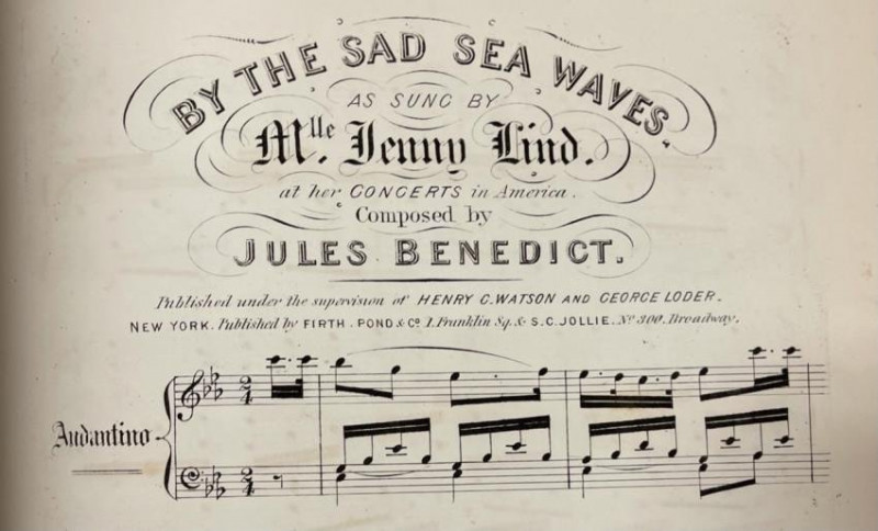 Jenny LIND & others. Bound American sheet music.
