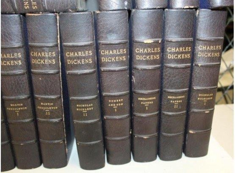 BINDINGS DICKENS Works 34 vols only, 1911