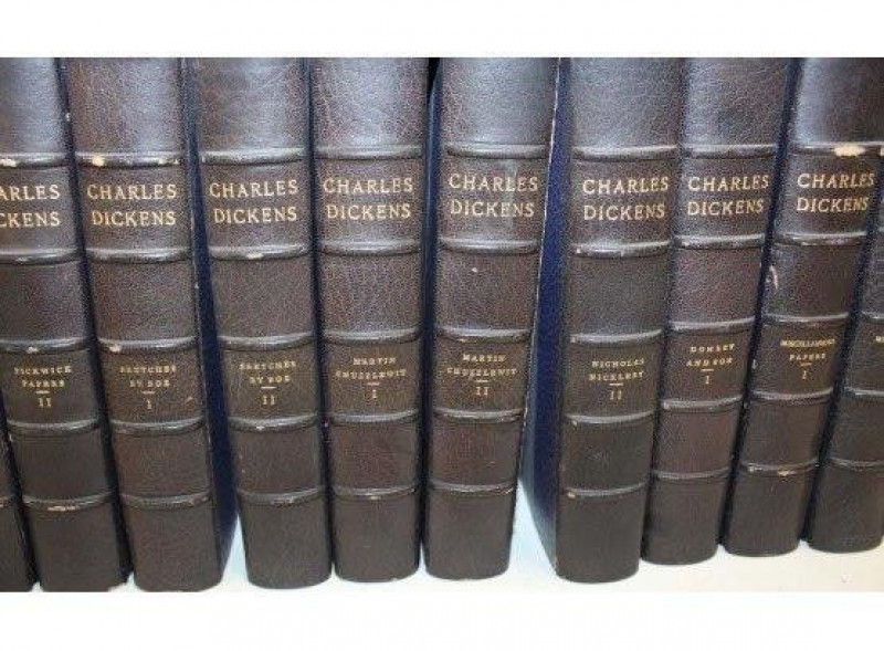 BINDINGS DICKENS Works 34 vols only, 1911
