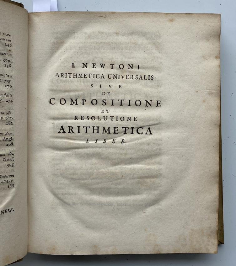 Isaac NEWTON Arithmetica Universalis 3rd ed