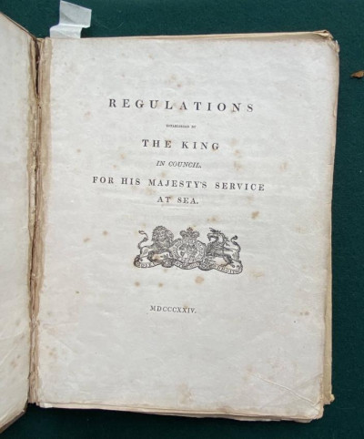 William CLOWES [NAVAL] Regulations... [1824]