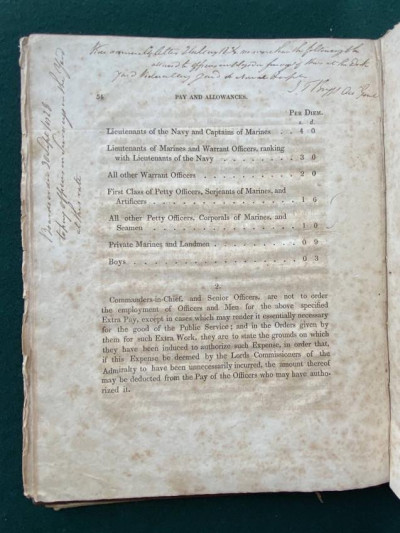 William CLOWES [NAVAL] Regulations... [1824]