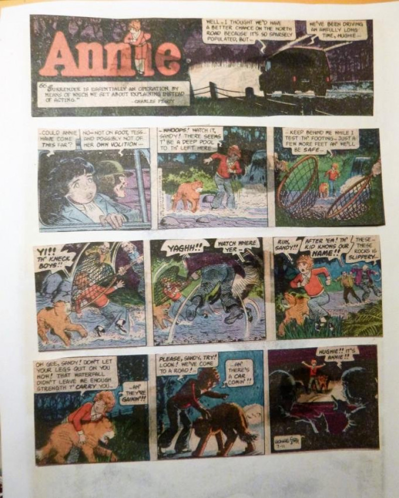ANNIE Comic Strips in 3- ring binder, 1979 onwards