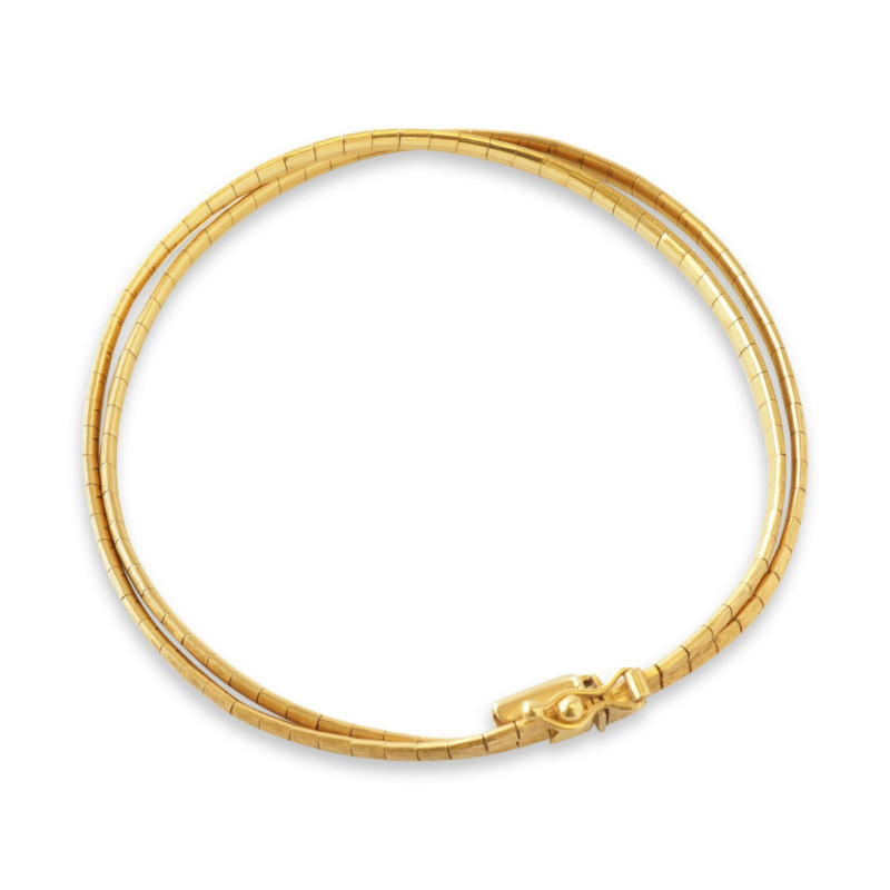 Double Strand 18k Gold Bracelet