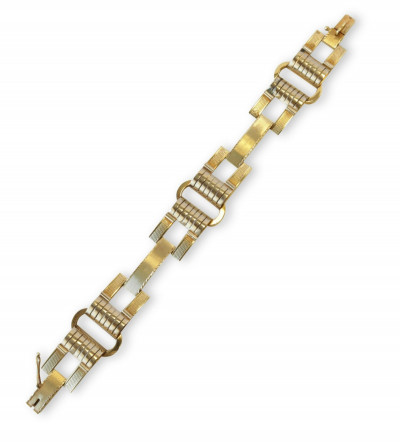 Art Deco Style 14k Gold Bracelet