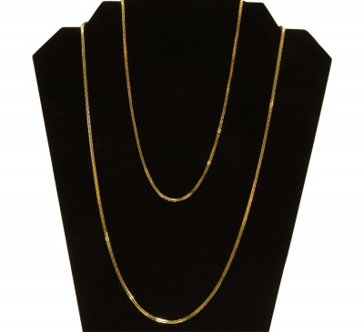 Image for Lot Pair of 14k Gold Chain Necklaces