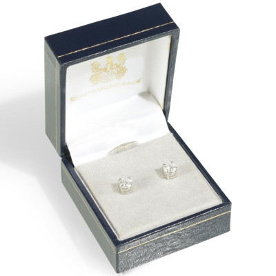 Pair of 1.04 TCW Diamond Stud Earrings