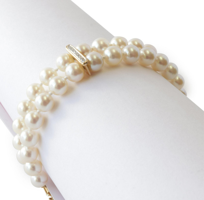 Pearl and Diamond Bracelet