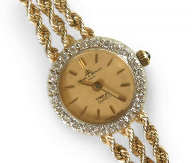 Vintage Tiffany & Co. Gold and Diamond Watch