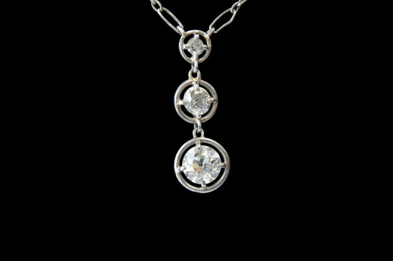 Antique Platinum & Diamond Necklace