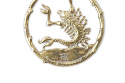 Merrin NY Gold Scorpio Zodiac Necklace
