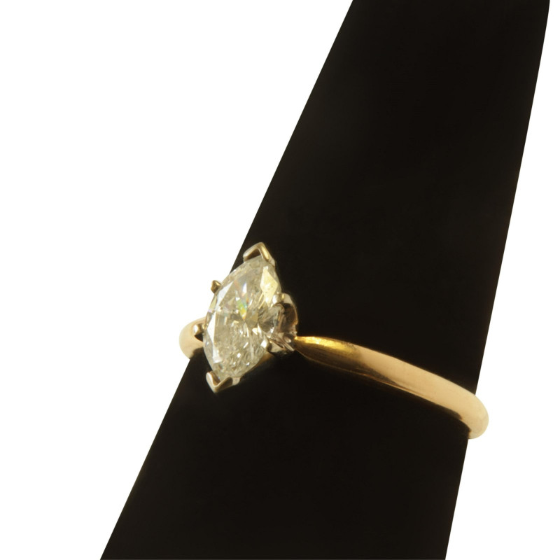 Marquis Cut .70 ct Diamond Ring