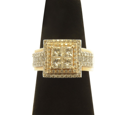 Image for Lot Amoro 14k Gold and Diamond Ring