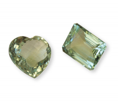 Image for Lot Two Loose Aquamarine - 21.17ct & 21.69ct