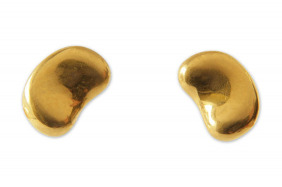 Image for Lot Elsa Peretti for Tiffany & Co 18k Bean Earrings