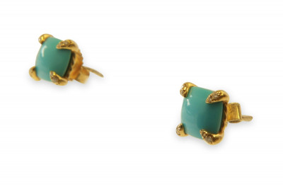 Pair of David Yurman Chatelaine Turquoise Earrings