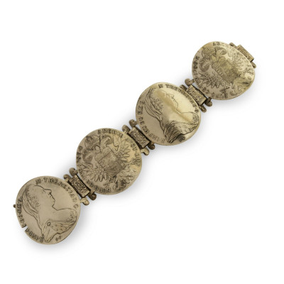 Image for Lot 1780 M Theresia D.G. Austrian Silver Coin Bracelet