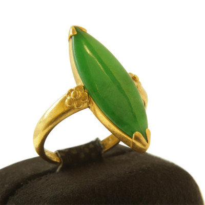 Image for Lot Chinese 22k & Jadeite Ring