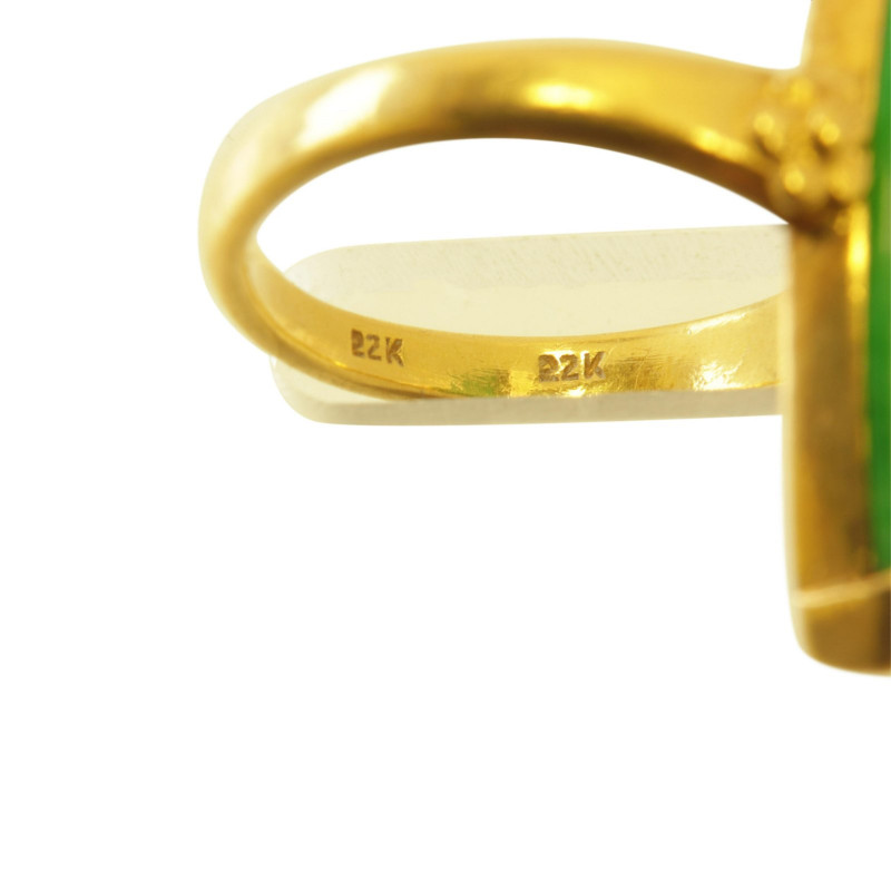 Chinese 22k & Jadeite Ring