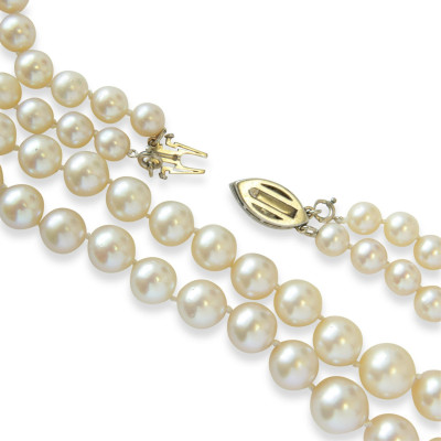 1 ct Diamond and Pearl Necklace