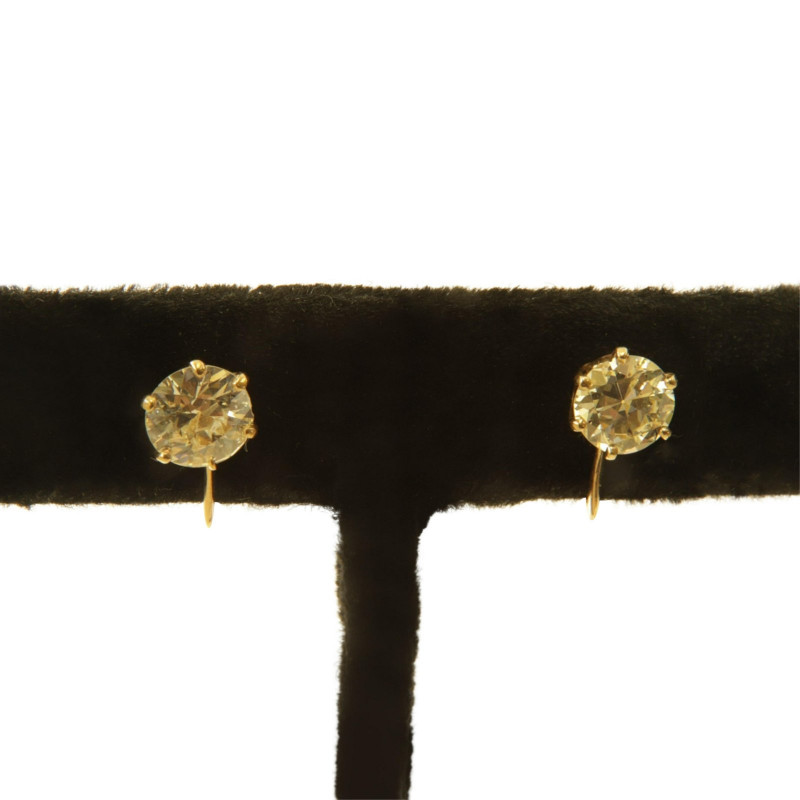 Pair of 1.32 TCW Diamond Earrings