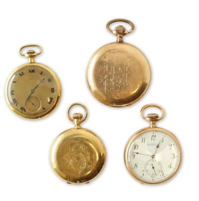 Image for Lot Collection of Gold Pocket Watches
