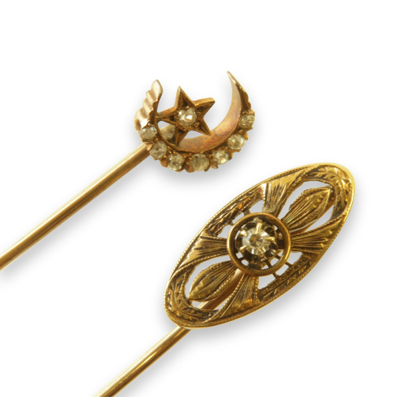 Group of Gold and Diamond Pins