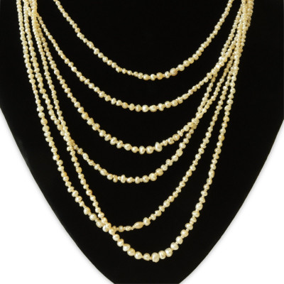 Group of Pearl Necklaces