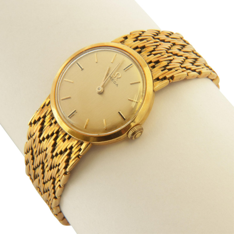 Omega 18k Yellow Gold Lady's Wristwatch
