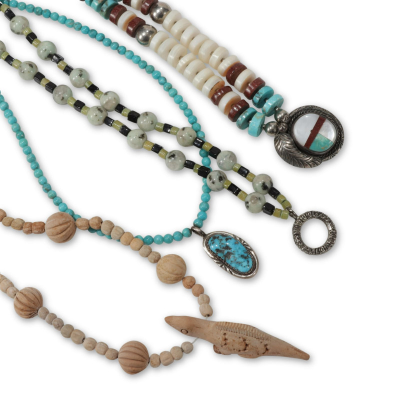 Group of Southwestern Beaded Necklaces