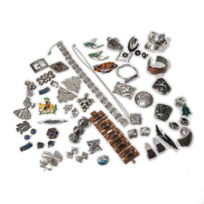 Image for Lot Group of Mexican Sterling Jewelry