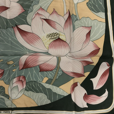 Hermes Silk Scarf - Fleurs De Lotus