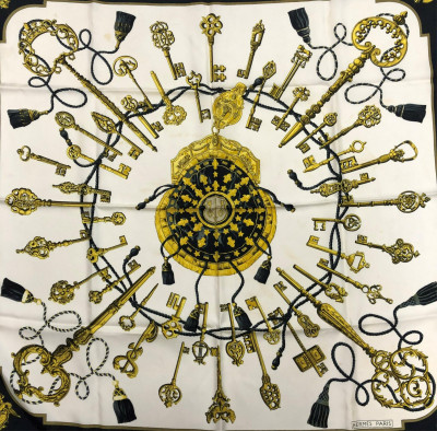 Image for Lot Hermes Silk Scarf - Les Cles