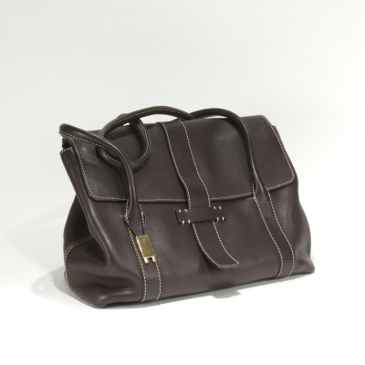 Image for Lot Loro Piana Leather Dandy Bag