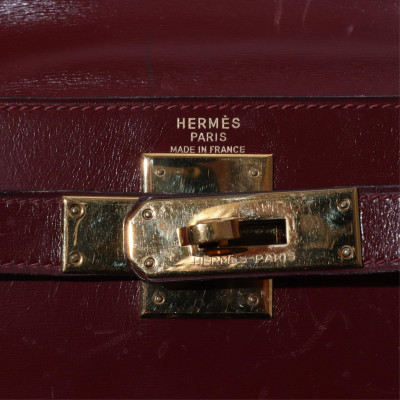 Vintage Hermes Kelly 28 Retourne, c 1983