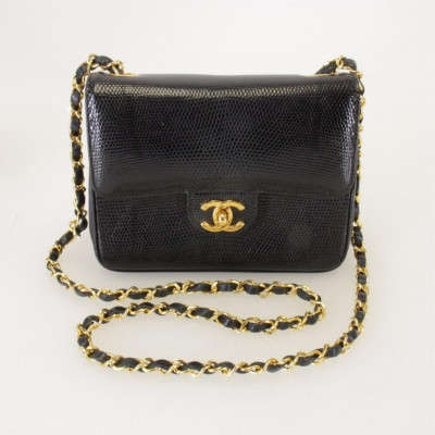 Vintage Chanel Lizard Flap Bag