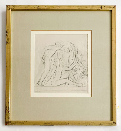 Eric Gill - Study for Artist and Model