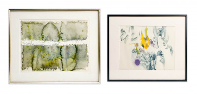 Unknown Artist - Group of 2 Abstract Watercolors