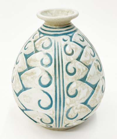 Grès Mougin Blue and White Vase