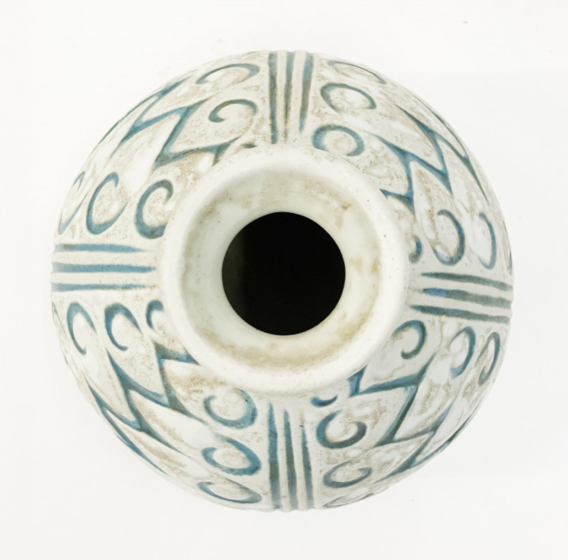 Grès Mougin Blue and White Vase