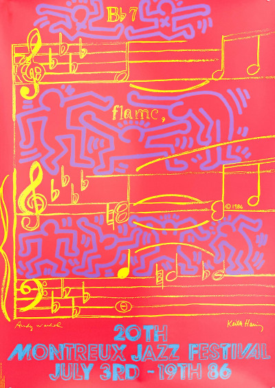 Keith Haring - Montreux Jazz Festival (4 works)