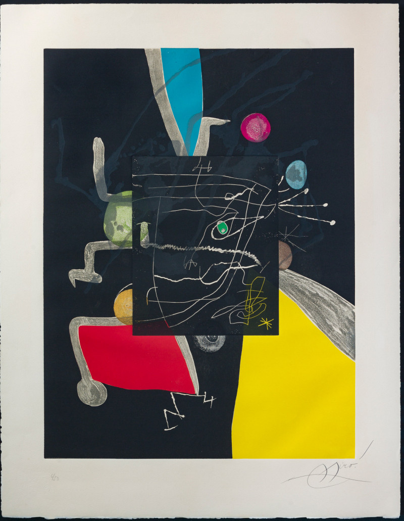 Joan Miró - Llibre dels sis Sentits (Book of the Six Senses) - Plate V