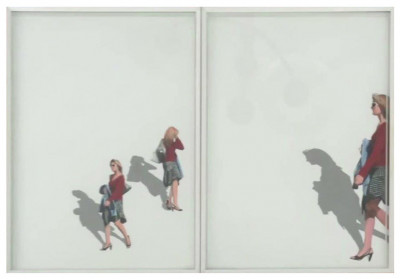 Image for Lot Carol K Brown - Girls and Shadow (diptych)