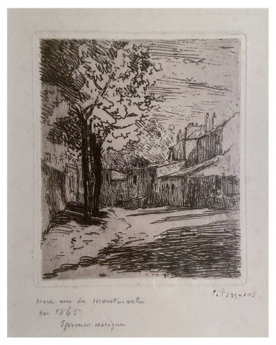 Image for Lot Camille Pissarro - Une Rue a Montmartre